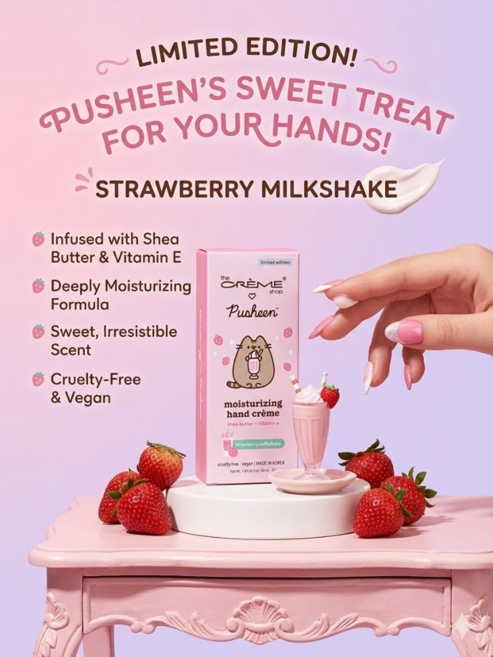 The Crème Shop x Pusheen Moisturizing Hand Crème